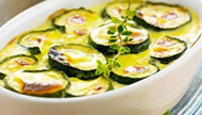 Gratin courgettes tomates boeuf