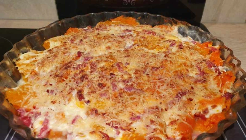 Gratin de butternut-patate douce