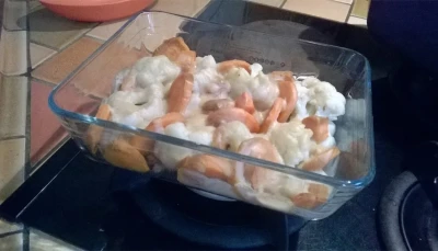 Gratin de choux fleurs et patate douce Vegan