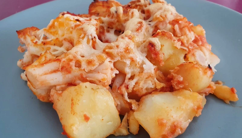 Gratin de choux-fleurs-pdt et dinde