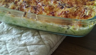 Gratin de courgettes, tartare, jambon/poulet