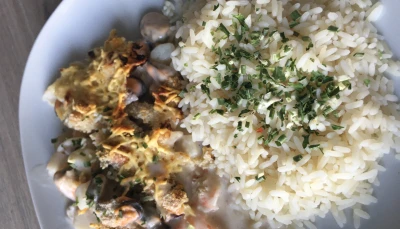 Gratin de fruits de mer express