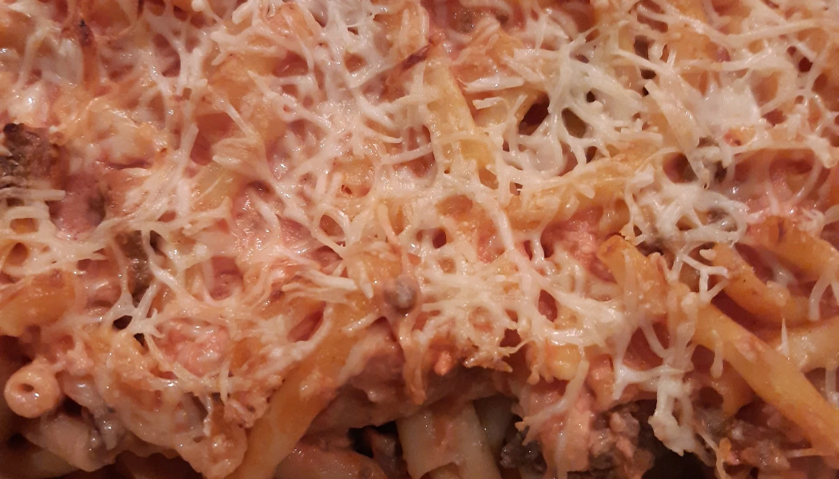 Gratin de macaronis à la viande haché