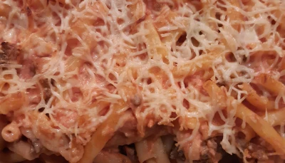 Gratin de macaronis à la viande haché