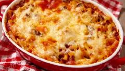 gratin de macaronis tomate et 3 fromages