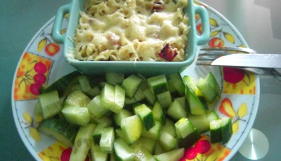 Gratin de pâte tout moelleux.