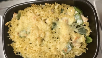 Gratin de pâtes au poulet