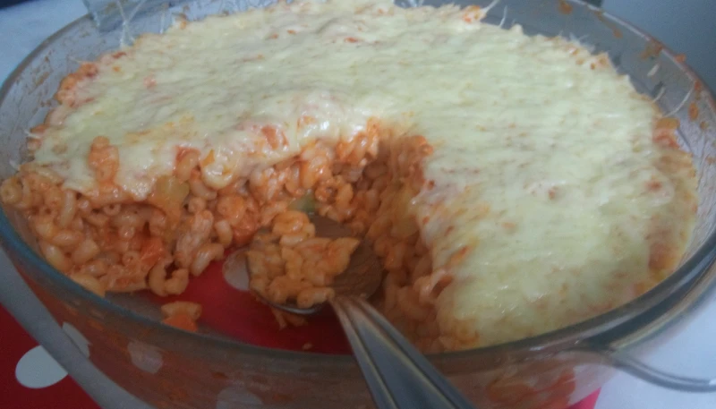Gratin de pâtes aux légumes