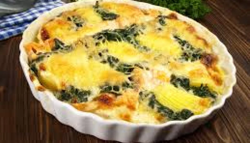 Gratin de pommes de terre/épinard & Ricotta