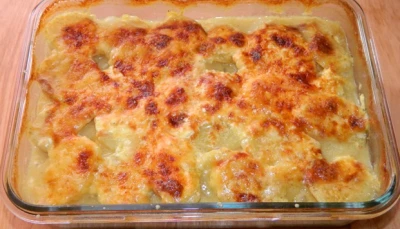 Gratin igname-banane plantain vegan