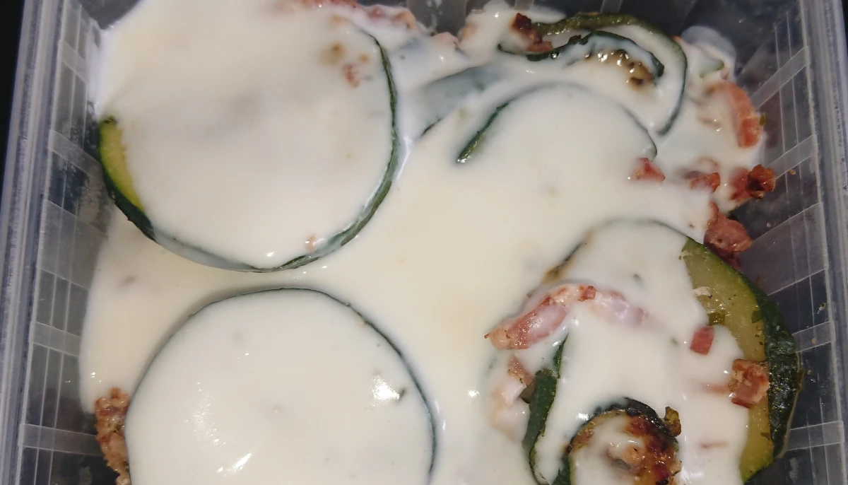 Gratin lardons courgettes