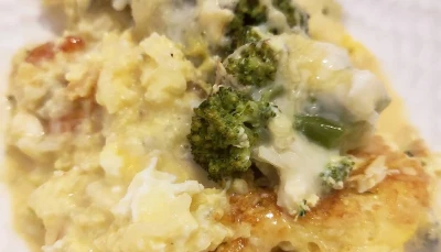 Gratin riz et brocoli