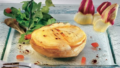 Gratiné d'artichaut au rocamadour