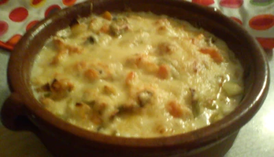Gratiné de saumon aux poireaux