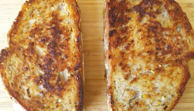 Grilledcheese sandwich jambon-pesto