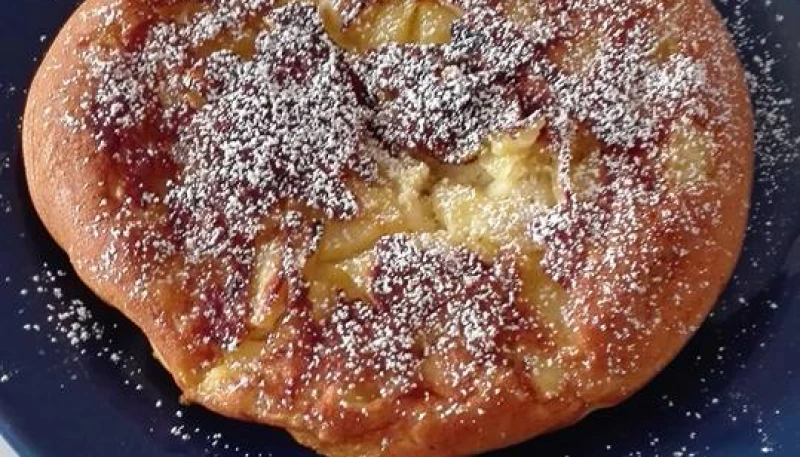 Grosse crêpe aux pommes