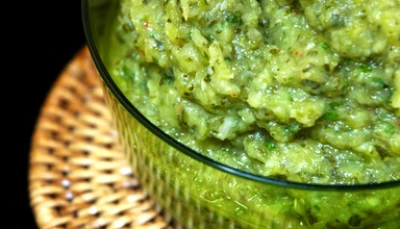 guacamole de courgettes ( light)