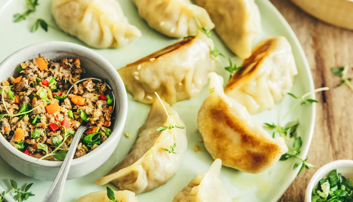 Gyozas de canard épicé