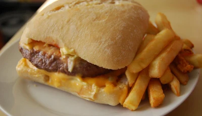 Hamburger façon brasserie