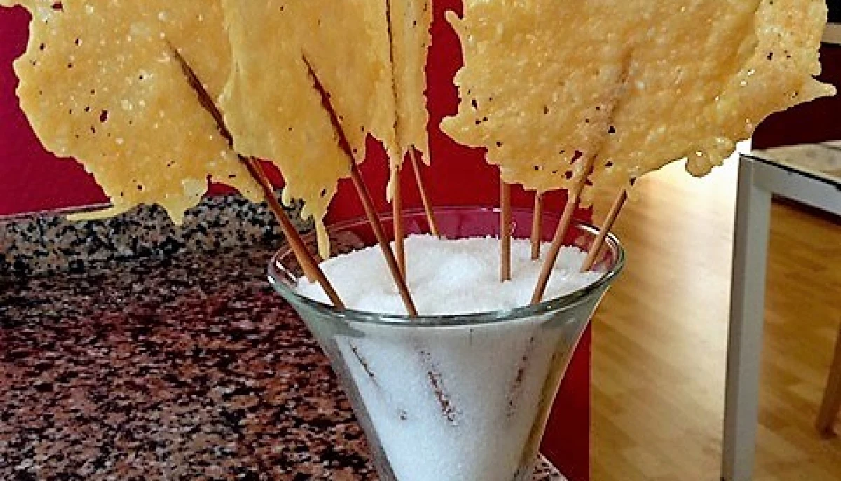 Idée apéro de Noël: sucettes de parmesan