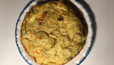 Invisible aux pommes de terre, raclette et jambon