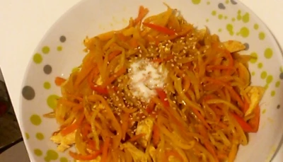 Julienne de légumes façon thaï