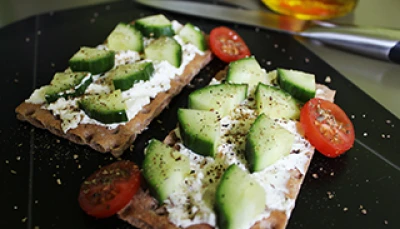 Knäckebröd au concombre