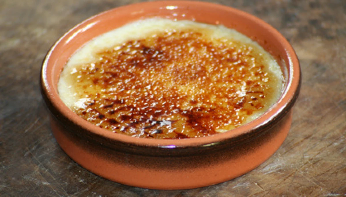 La crème brûlée!