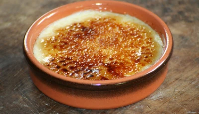 La crème brûlée!