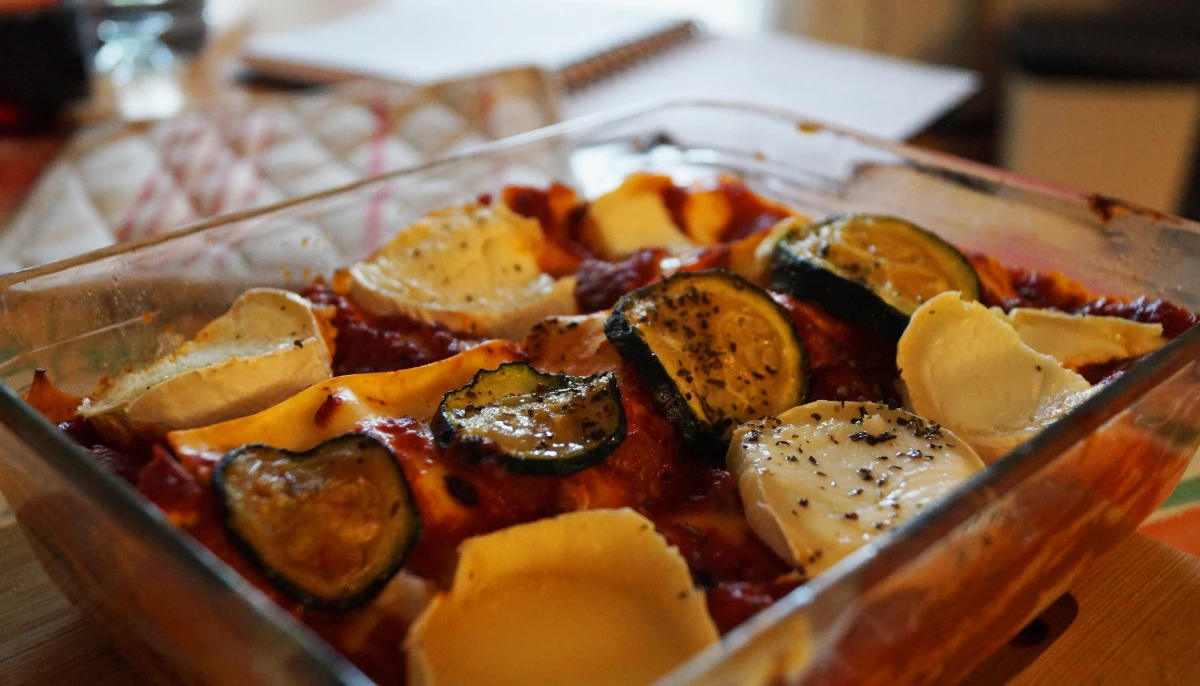 Lasagne à la bolognaise et courgettes