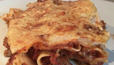 Lasagnes légères à la bolognaise