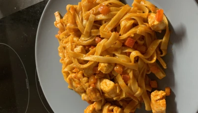 Le triple P (Poulet, Poivrons, Pâtes)