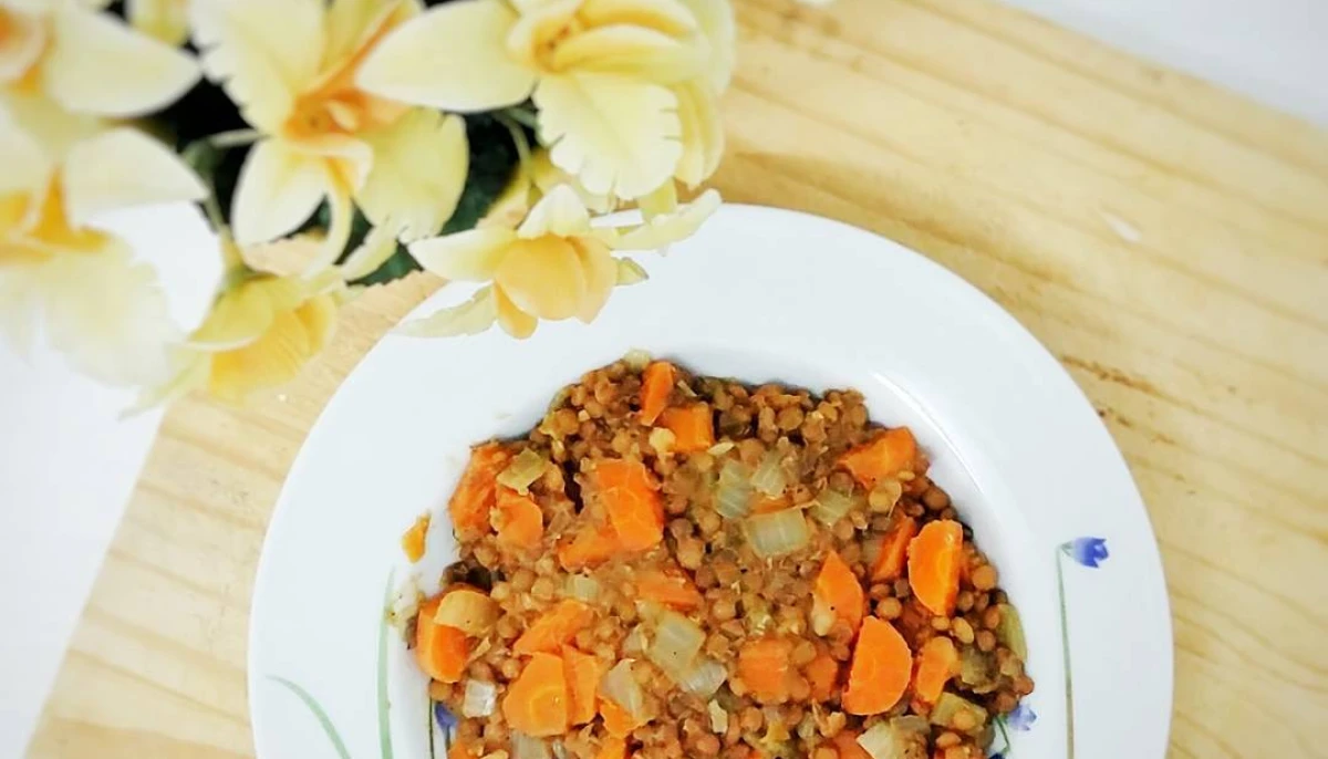 Lentilles Carottes Curry Coco