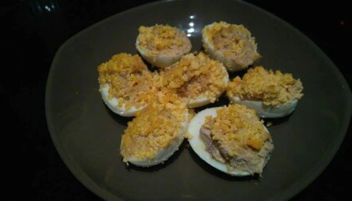 Les œufs mimosa au thon