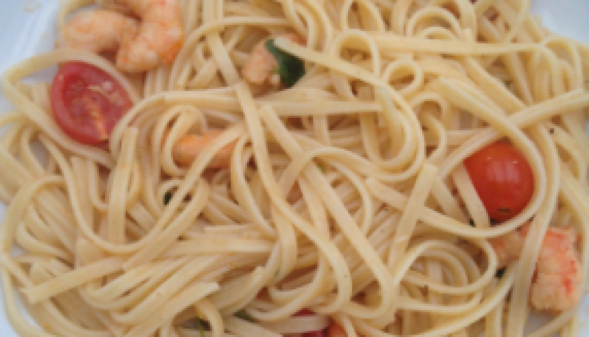 Linguine au citron et crevettes