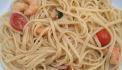 Linguine au citron et crevettes