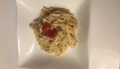Linguine au saumon