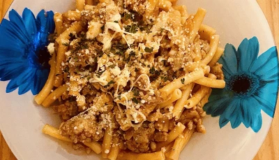 Macaronis au ragoût