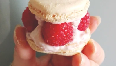 Macarons à la framboise