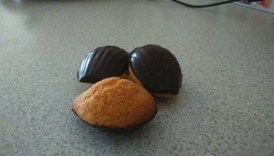 Madeleines Coques en chocolat