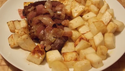 Magret et fricassée de céleri