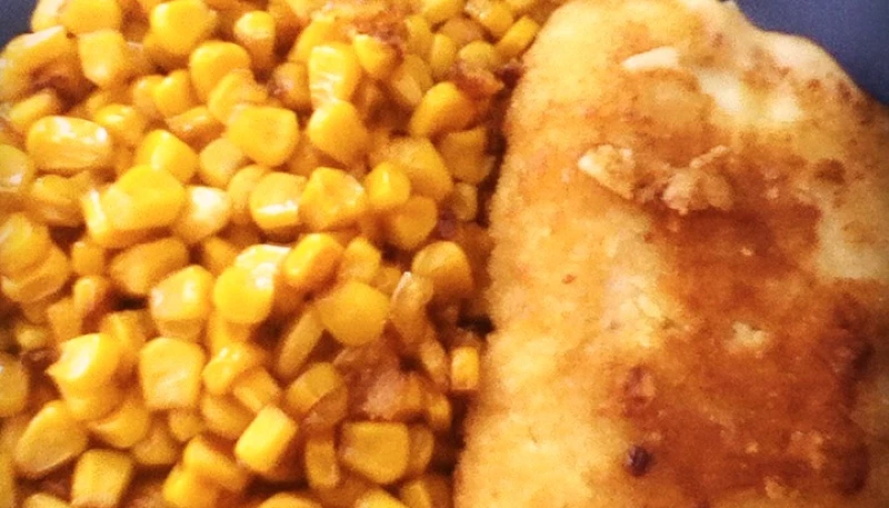 Maïs caramélisé à la poêle