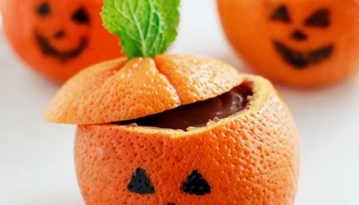 Mandarine Halloween au chocolat