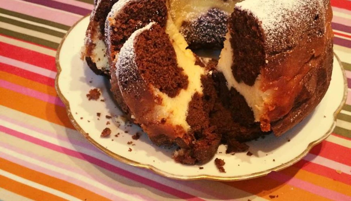 Marbré au chocolat et Philadelphia