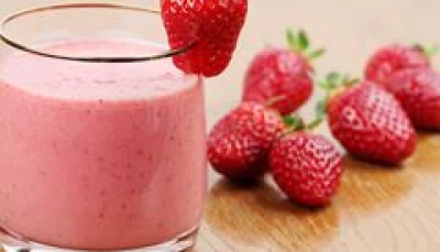 Milk shake à la fraise