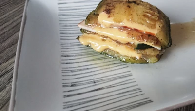 Millefeuille poulet courgette
