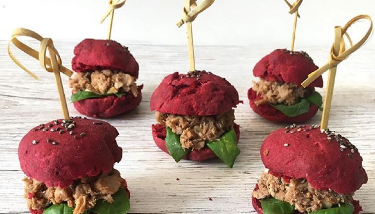 Mini burger au thon et basilic