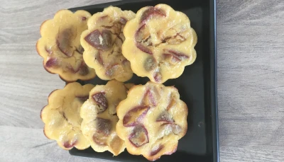 Mini clafoutis aux quetsches
