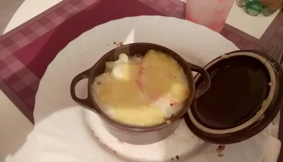 Mini cocotte de chou-fleur et jambon à la béchamel