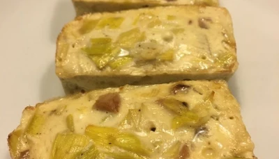 Mini flans poireaux poulet